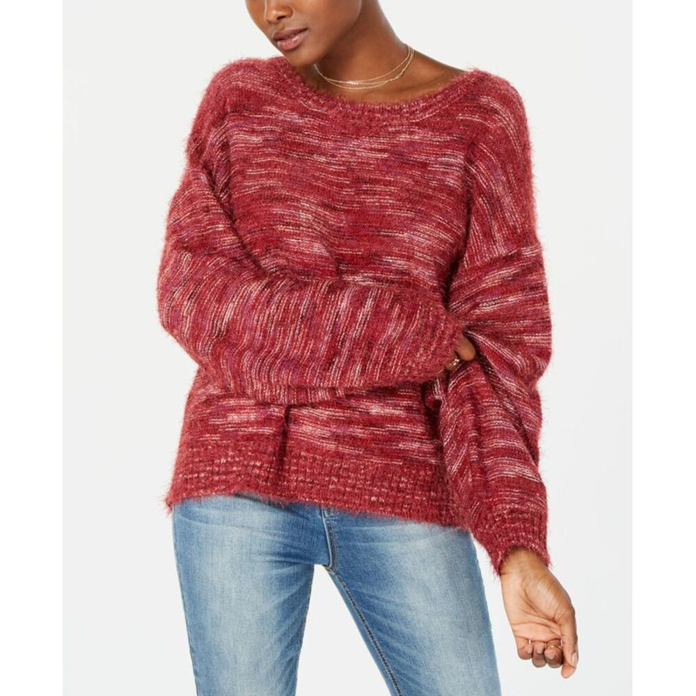 American Rag Juniors Space Dye Balloon Sleeve Sweater
